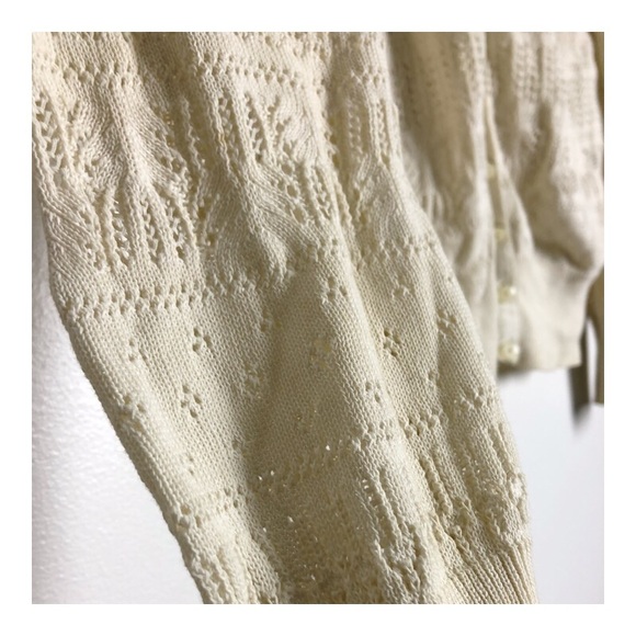 marc by marc jacobs cream crochet cardigan - Picture 3 of 3